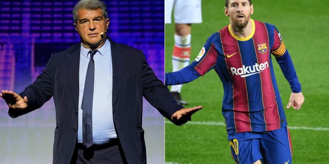 Barcelona president Joan Laporta reveals that the club will continue to pay wage bill to Lionel Messi until 2025