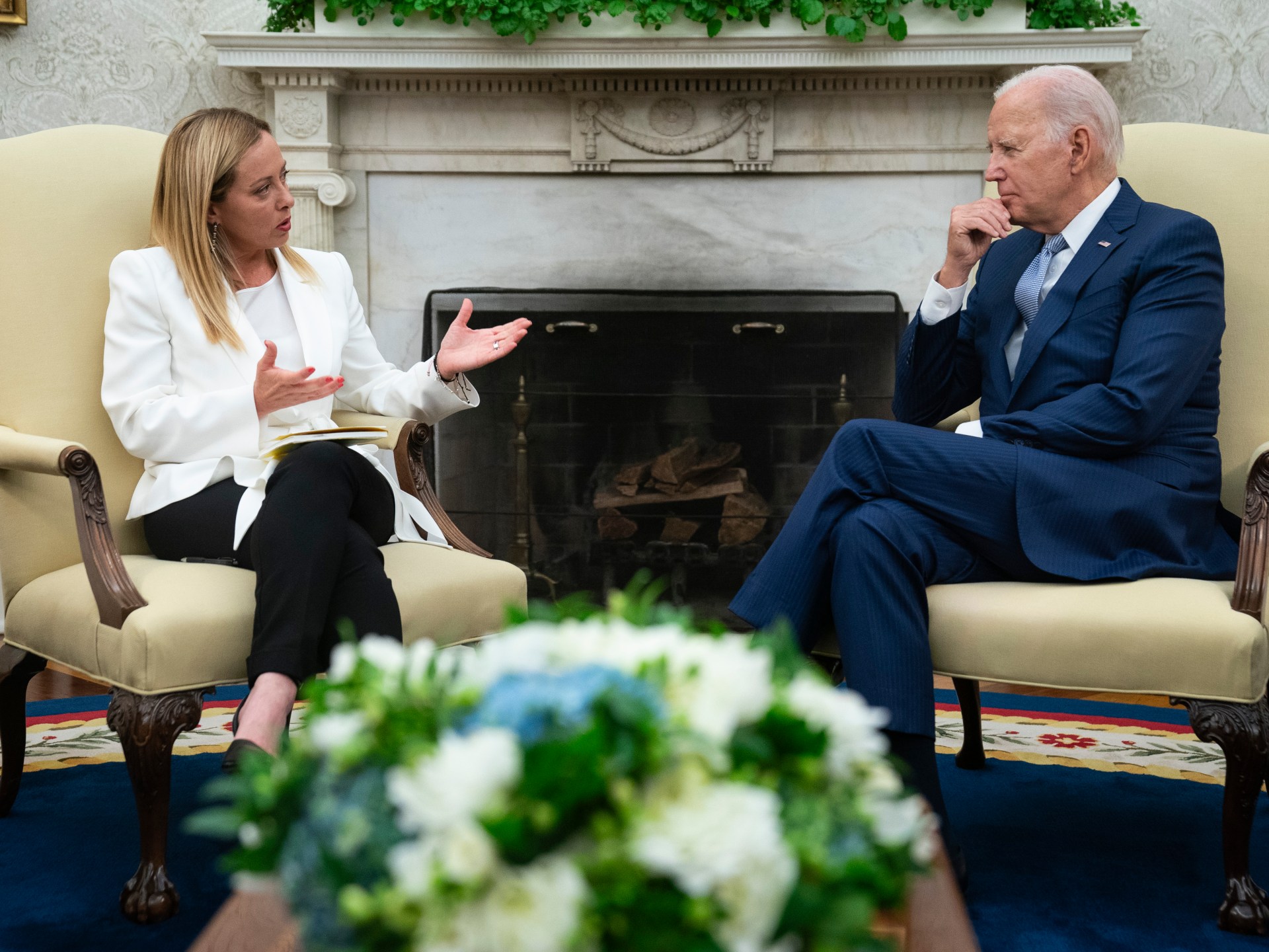 Biden meets Italy’s Meloni to talk China, Ukraine