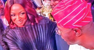 Kate Henshaw, Sanwo-Olu Sparks Reactions With Party Photo