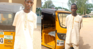 Man arrested by police for allegedly stealing tricycle from Mosque when owner was praying
