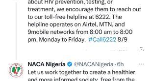 National Agency for the Control of AIDS counters Nigerian Twitter doctor