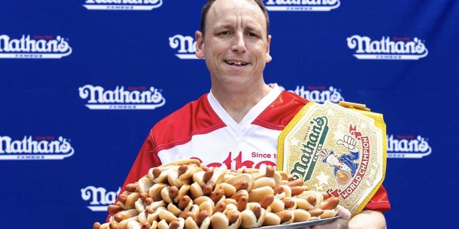 Nathans Hot Dog Eating Contest 2023 Sportsbooks Give Joey Chestnut 30 Chance To Break World Record
