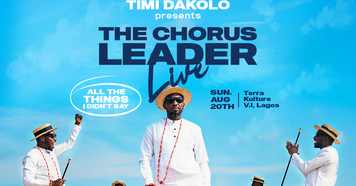 Timi Dakolo set to headline his first music concert in August