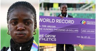 Tobi Amusan lands in trouble as she is allegedly charged with doping violation