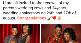 "34 years in marriage no be beans" - Nigerian lady says as she shares photo of her parents kissing