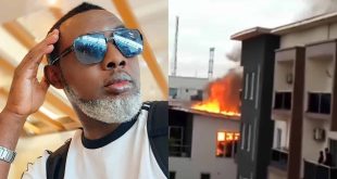 AY Comedian Speaks Amidst Reports Of Fire Burning Down His Lekki Home