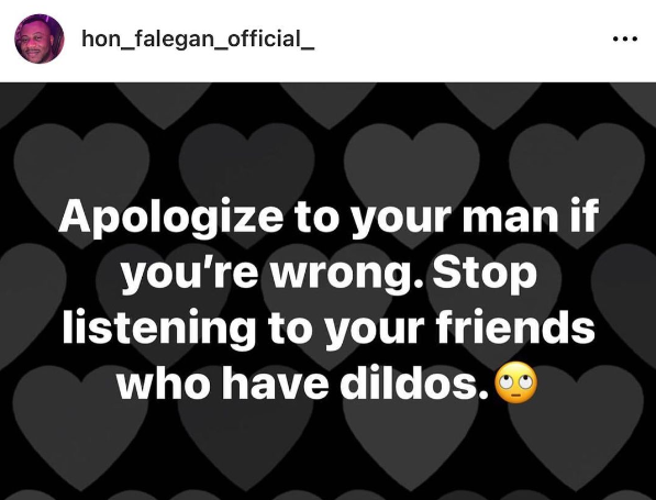 Apologize to your man if you