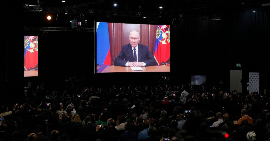 At a Much-Watched BRICS Summit, Putin Tries to Rally Support