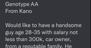 "Car owner, salary not less than N300k and from a reputable family" - Kano lady seeking for a man to marry lists her requirements
