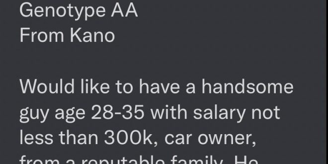 "Car owner, salary not less than N300k and from a reputable family" - Kano lady seeking for a man to marry lists her requirements
