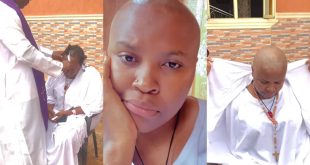 Catholic Priest Cuts Hair Of Popular Actress Over Husband's Death (Video)