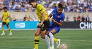 Chelsea's Christopher Nkunku In Action Against Borussia Dortmund