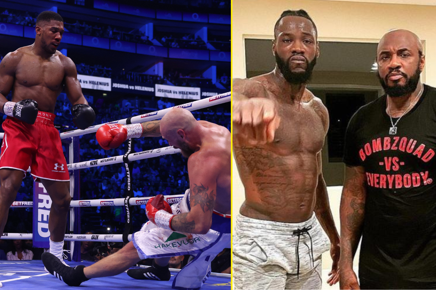 Deontay Wilder will send Anthony Joshua 'into the next dimension'
