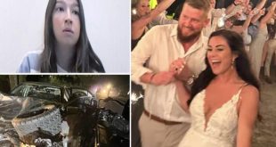 'Drunk driver' cries in court after learning she'll remain in jail for kill!ng a newly married bride and putting husband in coma