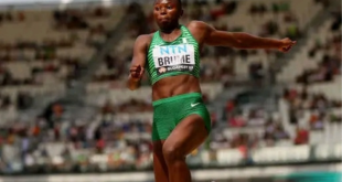Ese Brume narrowly misses out on winning Nigeria's first medal at World Championships in Budapest