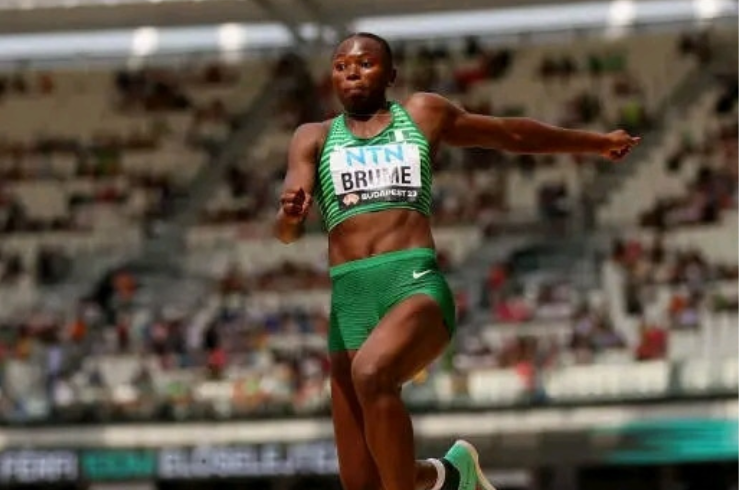 Ese Brume narrowly misses out on winning Nigeria's first medal at World Championships in Budapest