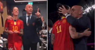 FIFA suspends Spanish football president Rubiales for 90 days after kissing Jenni Hermoso
