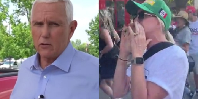 Hecklers Go After 'Traitor' Mike Pence at Iowa State Fair: 'Why Did You Commit Treason On January 6?'