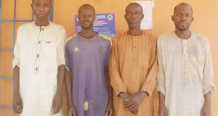 Jigawa police arrest four suspected kidnappers for calling man and threatening to abduct his mother if he fails to pay N5m ransom