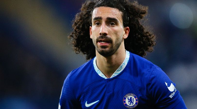 Marc Cucurella in action for Chelsea against Real Madrid in the Champions League in April 2023.