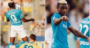 Osimhen gives God glory after stunning start to new season with Napoli
