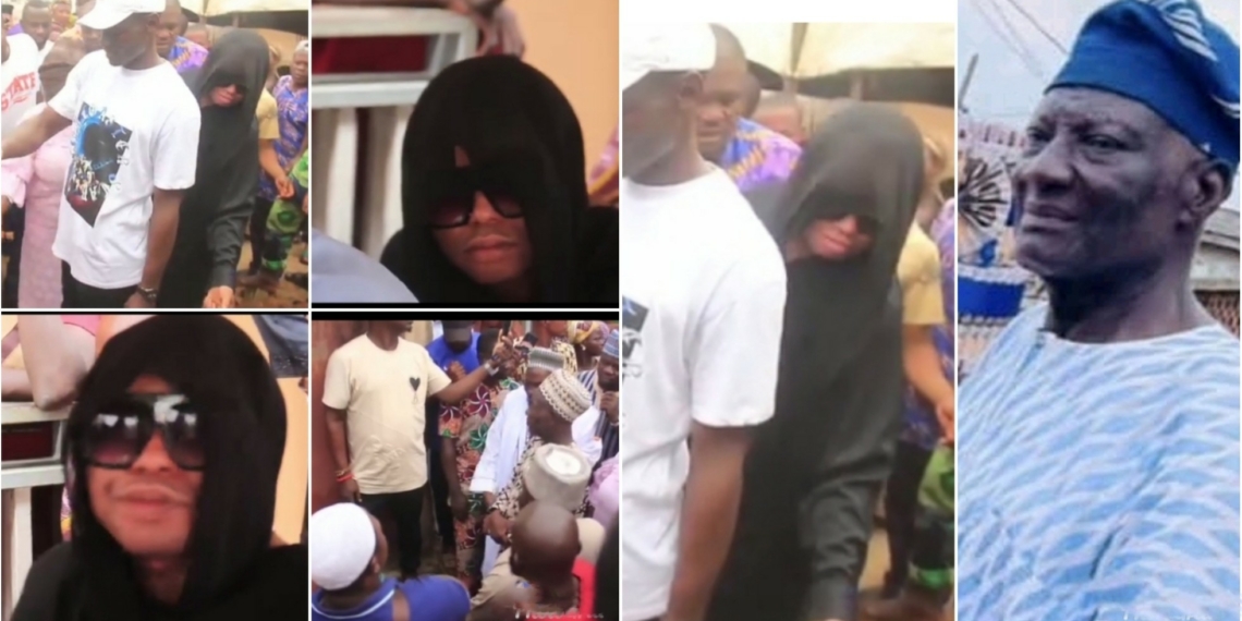 Video: Nigerian Celebrities Absent As Bobrisky Buries His Father