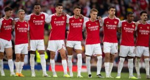 Why are Arsenal in the Community Shield? Arsenal players watch the penalty shoot out during the pre-season friendly match between Arsenal FC and AS Monaco at Emirates Stadium on August 02, 2023 in London, England. (Photo by Visionhaus/Getty Images)