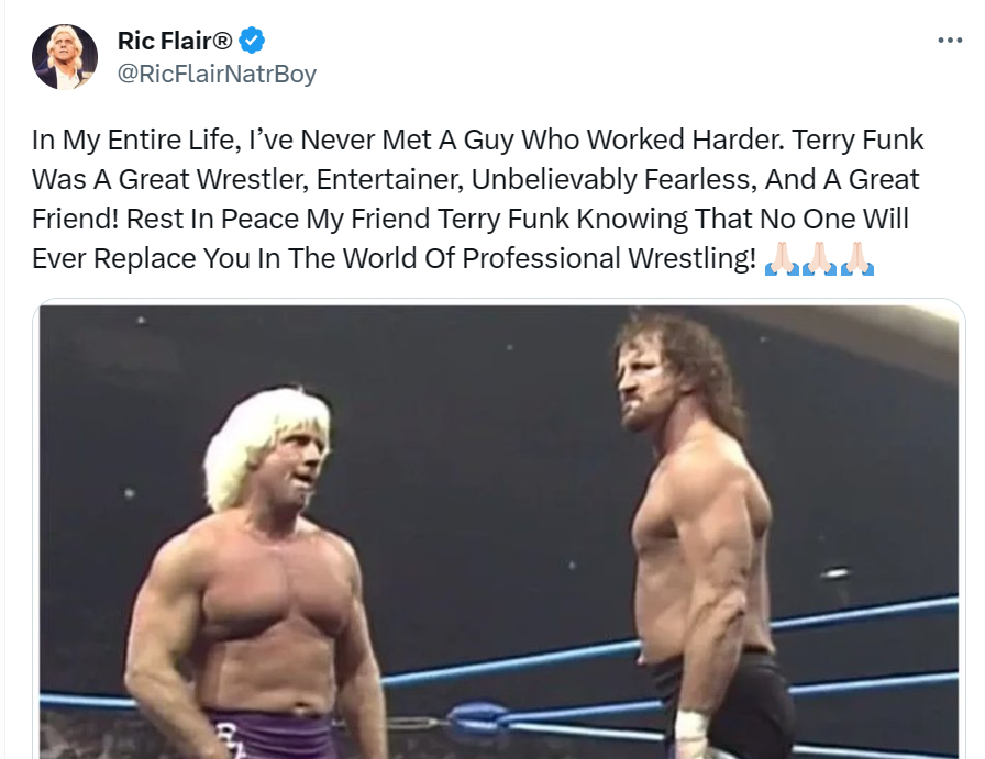 Wrestling legend Terry Funk is dead