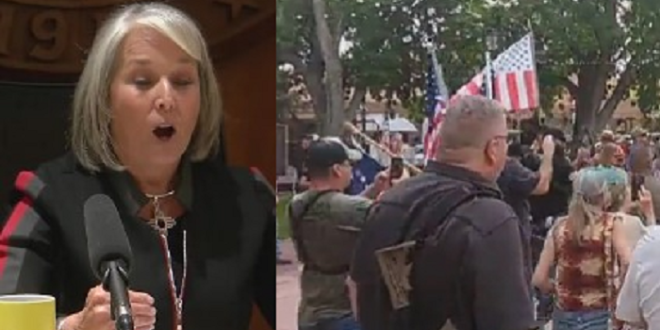 Democrat Governor Michelle Lujan Grisham 'Suspends' Open Carry Rights, Gun Owners Openly Defy Her At Rally