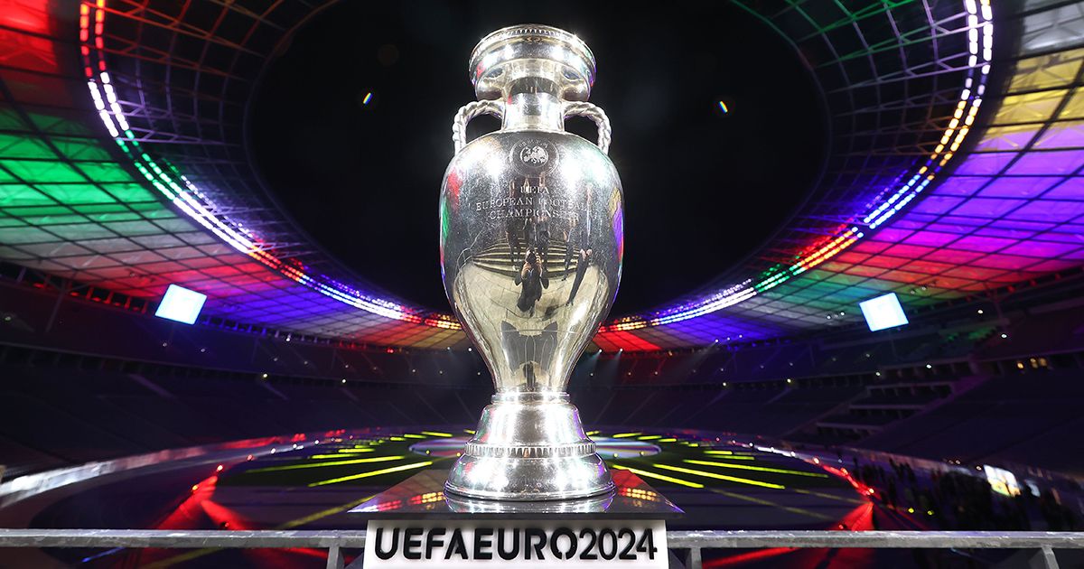 Euro 2024 tickets: How to get Euros tickets: THE UEFA EURO 2024 Winners Trophy is pictured duirng the UEFA EURO 2024 Brand Launch at Olympiastadion on October 05, 2021 in Berlin, Germany.