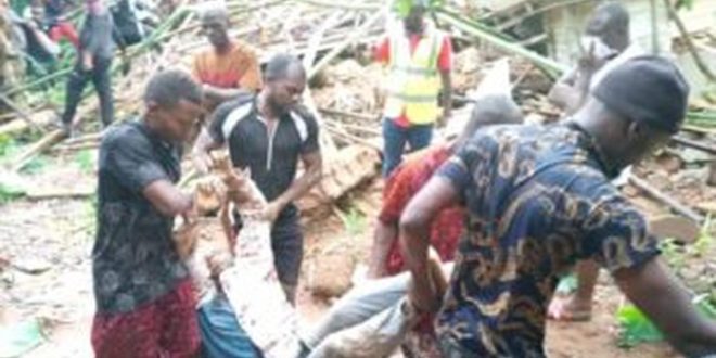 Father, 2 sons confirmed dead in Anambra building collapse