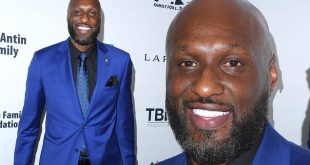 Former NBA player, Lamar Odom crashes his car into two parked�vehicles
