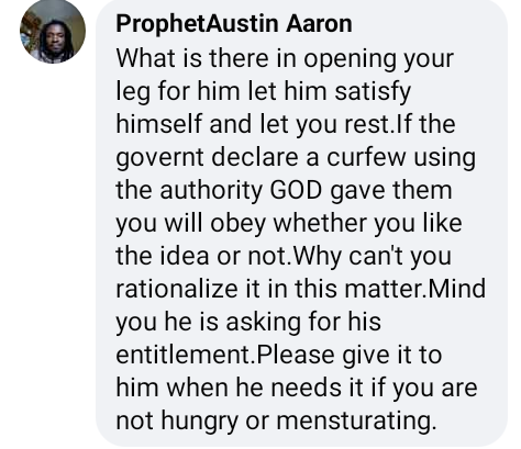 He is asking for his entitlement. Give it to him when he needs it - Nigerian man advises woman who complained about her husband