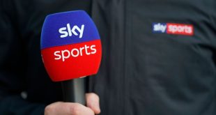 Sky Sports microphones at Lingfield Park on January 04, 2019 in Lingfield, England.