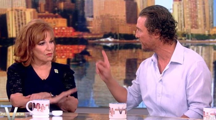 Matthew McConaughey Silences Joy Behar After She Claims He's 'Anti-Gun'