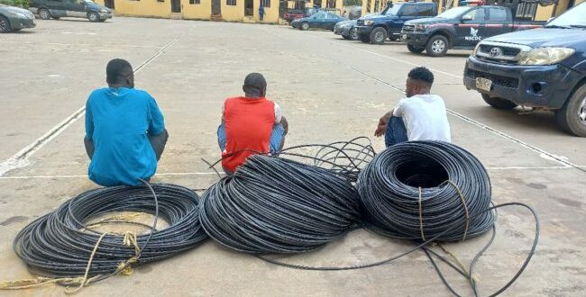 NSCDC arrests 3 suspected cable thieves in Abuja