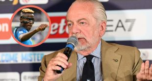 Napoli president, Aurelio De Laurentiis 'is under investigation for false accounting' after claims the Italian 'inflated capital gains' while signing Victor Osimhen for £74m in 2020