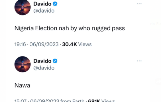 Nigeria Election nah by who rugged pass- singer Davido