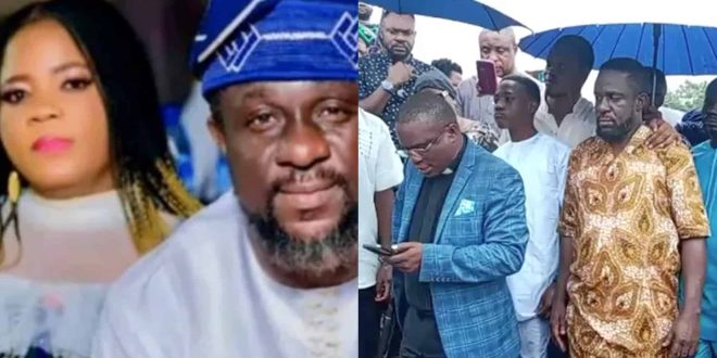 Nollywood Stars Storm Burial Of Popular Actor's Wife (Video)