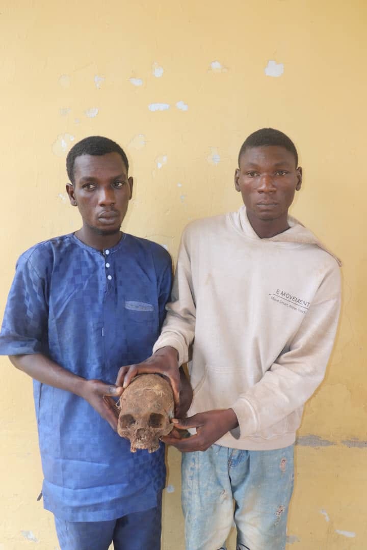 Police arrest five with human skull in Niger