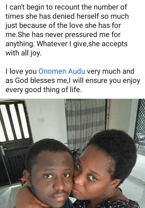 She emptied her account for me when I needed money to complete office rent - Nigerian man says as he celebrates his wife