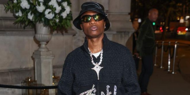 Wizkid spotted at first public event since the loss of his mother