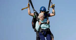 104-year-old woman dies days after going skydiving to break Guinness World Record
