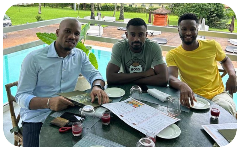 AFCON: John Mikel-Obi makes up with Drogba and Kalou in Ivory Coast