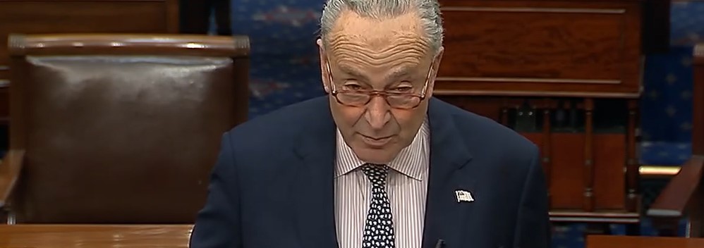 Chuck Schumer addresses Mike Johnson and the House Republican aid to Israel bill.