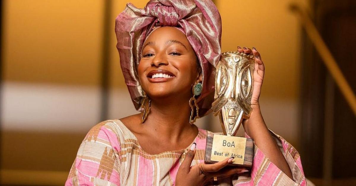 DJ Cuppy receives award for philanthropy, gives acceptance speech