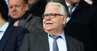 Everton Chairman, Bill Kenwright looks on prior to the Premier League match between Everton FC and Arsenal FC at Goodison Park on April 07, 2019 in Liverpool, United Kingdom.