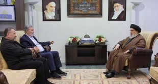 Head of Hezbollah meets with leaders of Hamas and Islamic Jihad to discuss how to ?achieve victory for the resistance against Israel? in Gaza