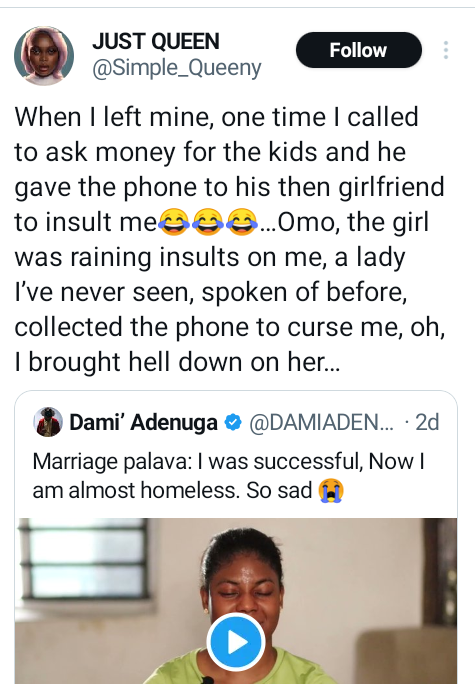 I called my ex-husband to ask for money for our kids and he gave the phone to his girlfriend to insult me - Nigerian woman narrates