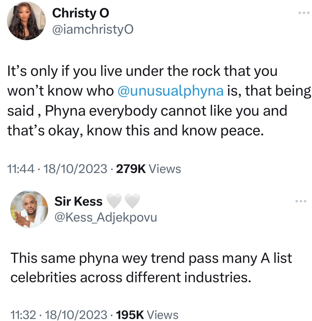 It?s only if you live under the rock that you won?t know who Phyna is - BBNaija stars Christy O and Kess defend Phyna after Davido said he doesn